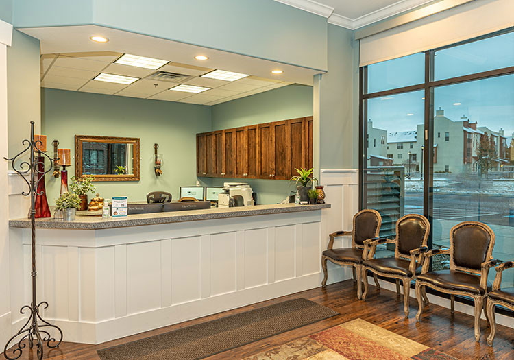 front desk and waiting room, Oral and Facial Surgery of Utah